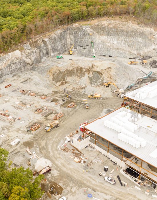 Aerial of job site