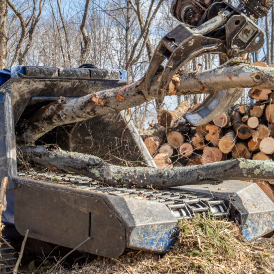 Using a woodchipper